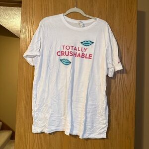 Drink Loverboy White Graphic T-Shirt XL